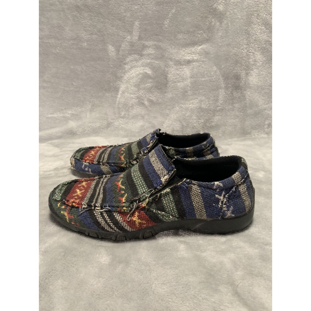 Roper Womens Shoes 5.5 Multicolor Liza Canvas Southwest Slip On Loafer Boho Flaw